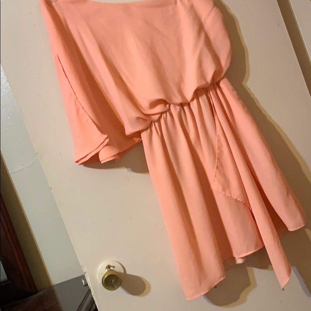 Off the shoulder mini dress